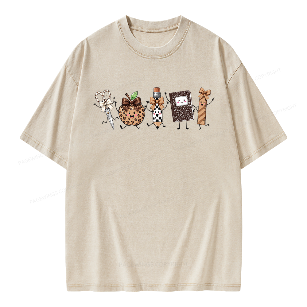 Pagewings It's a Good Day for Learning Unisex Washed T-shirt