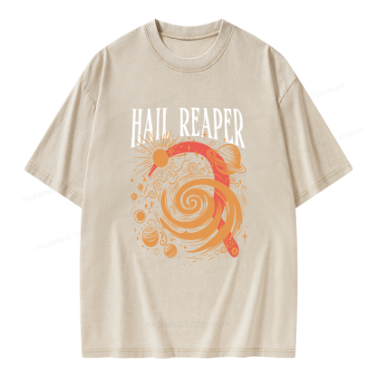Pagewings Sci‑Fi Nerd Unisex Washed T-shirt