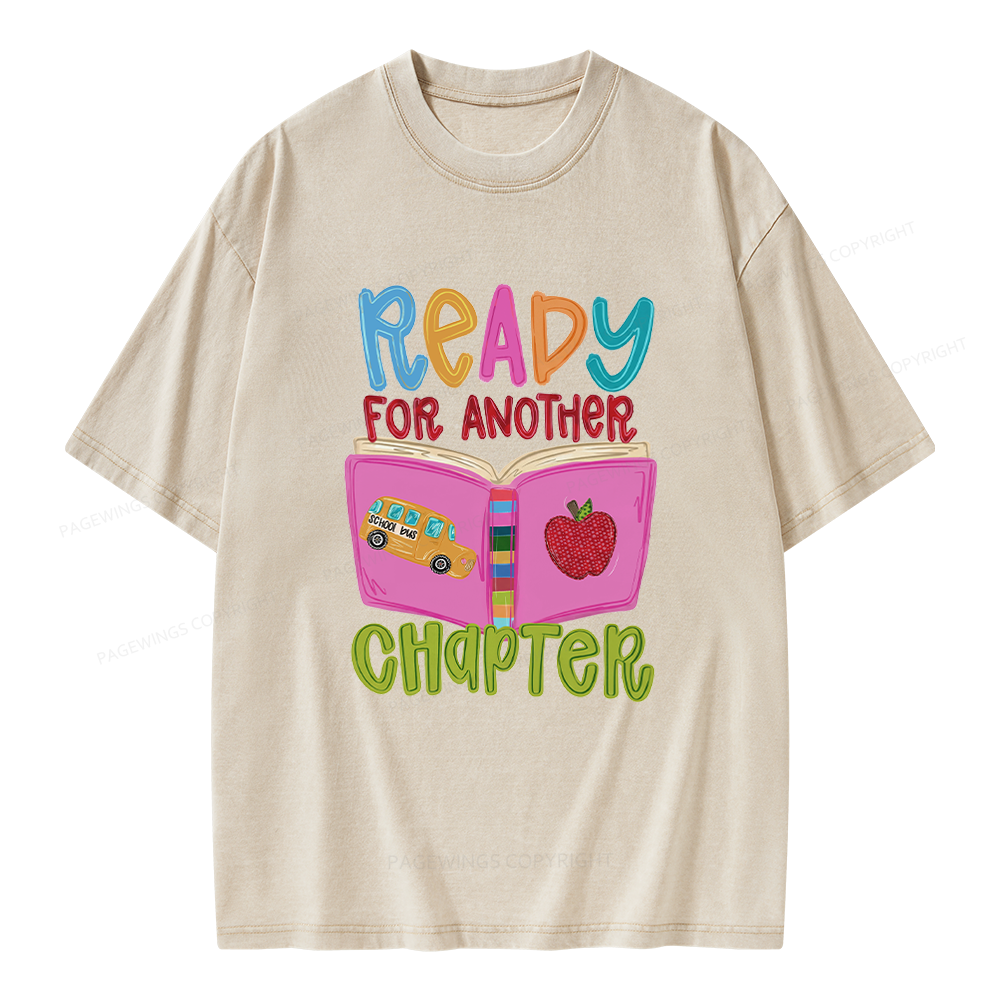 Pagewings Ready for Another Chapter Unisex Washed T-shirt