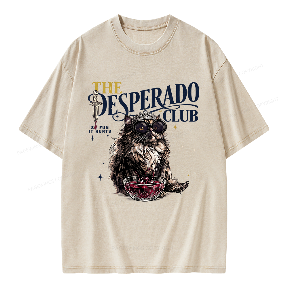 Pagewings The Desperado Club Unisex Washed T-shirt