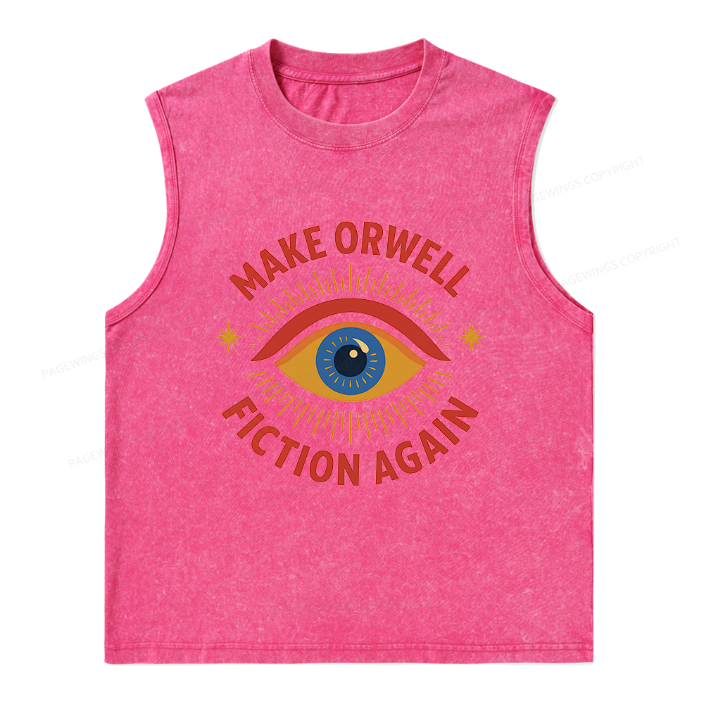 Pagewings Dystopia Quote16117 Bookish Unisex Washed Tank Top