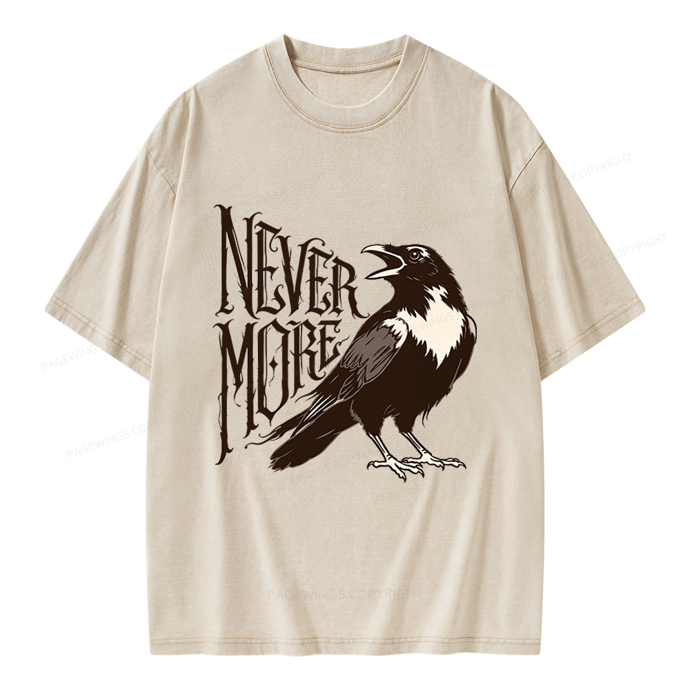 Pagewing Nevermore Unisex Washed T-shirt