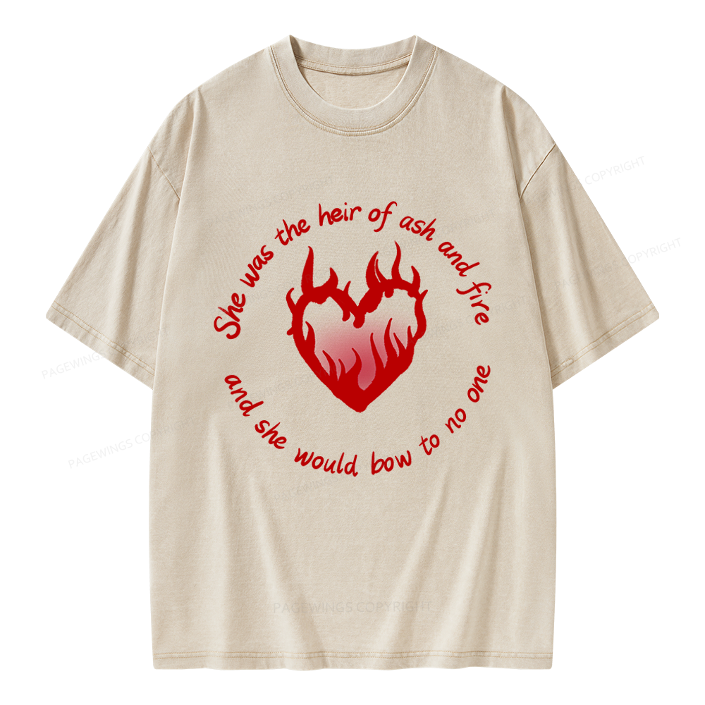 Pagewing Fantasy Book Lover Unisex Washed T-shirt