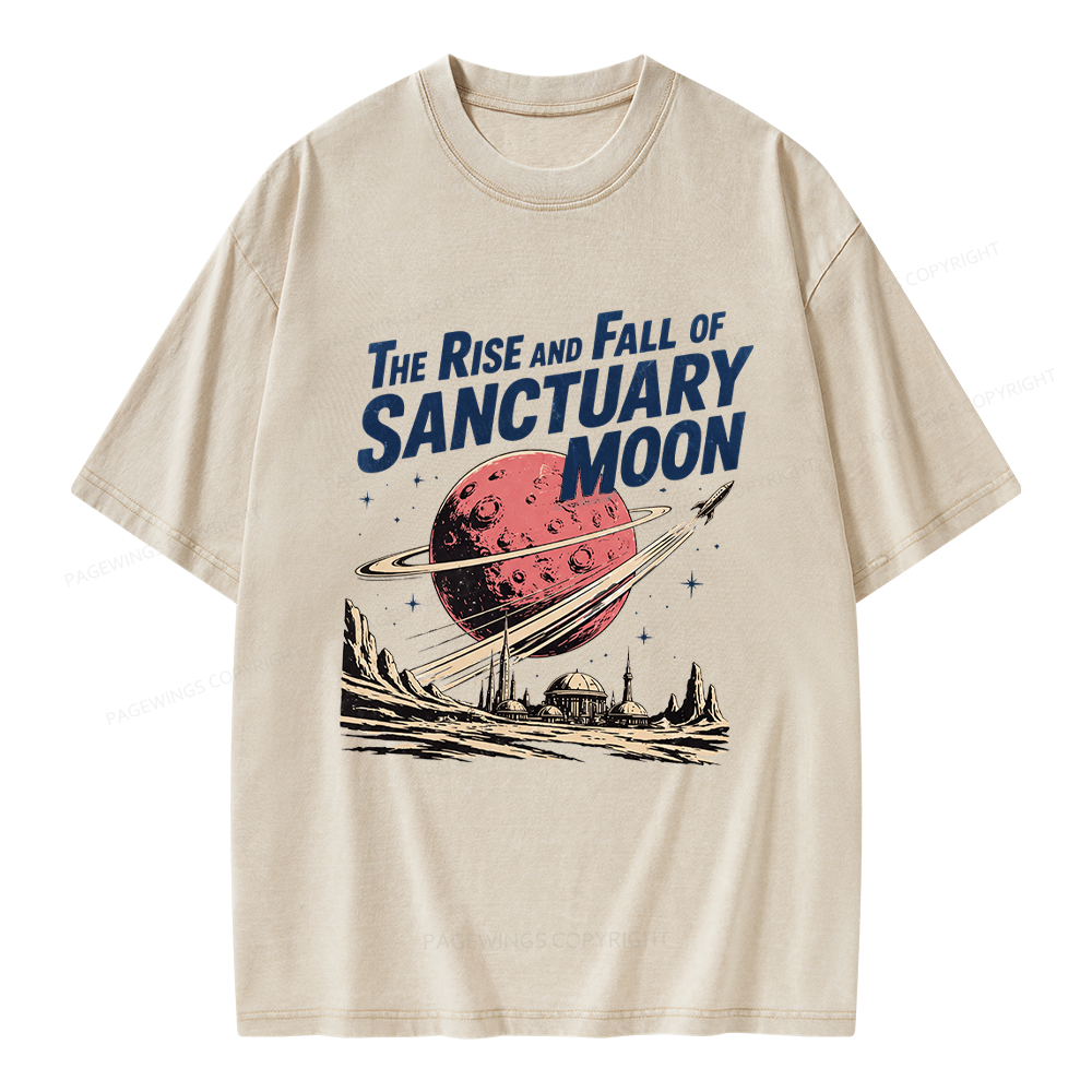 Pagewing Sanctuary Moon Unisex Washed T-shirt