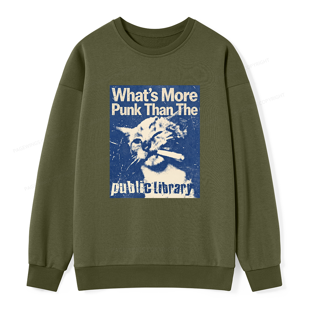 Pagewings What's More Punk Than The Public Library Unisex Classic Sweatshirt