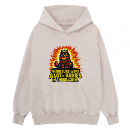 Pagewings A Lot Of Babies In There15452 Book Unisex Washed Hoodie