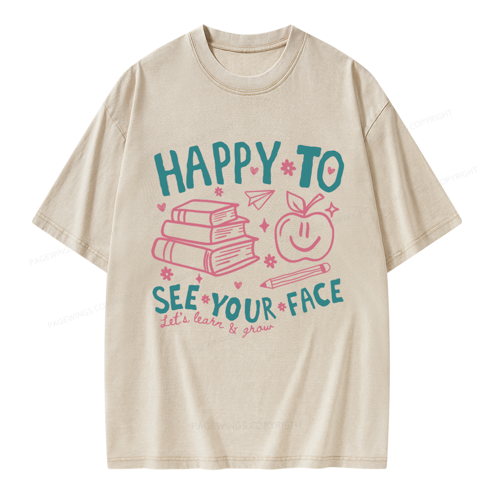 Pagewings Back to School Unisex Washed T-shirt