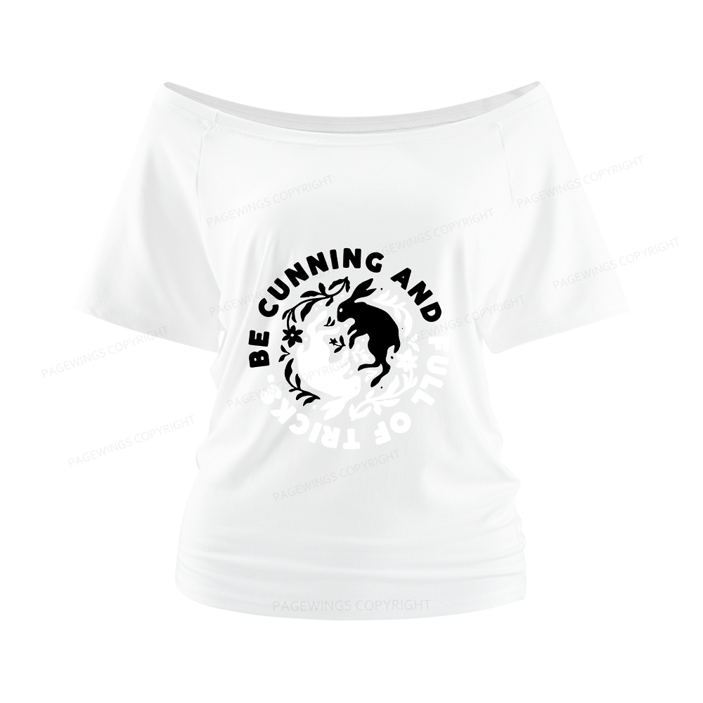 Pagewings Be Cunning And Full Of Tricks Women Off Shoulder T-shirts