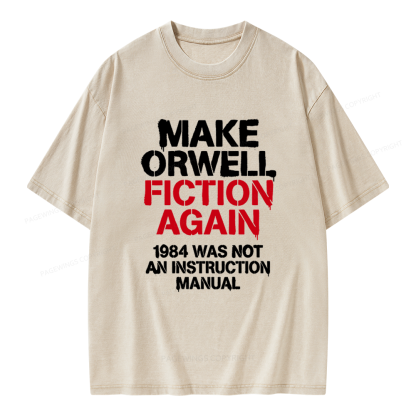 Pagewings Dystopian Book Lover Unisex Washed T-shirt