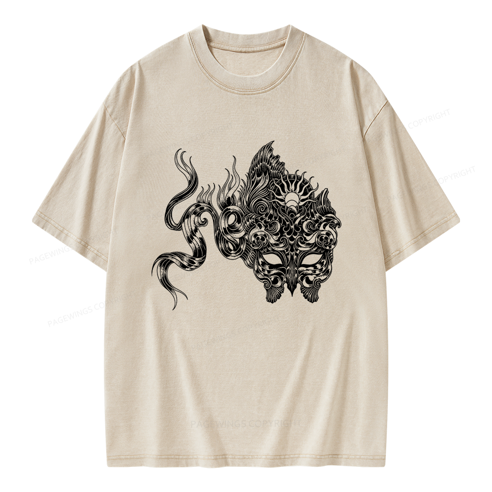 Pagewings Fantasy Bookish Unisex Washed T-shirt