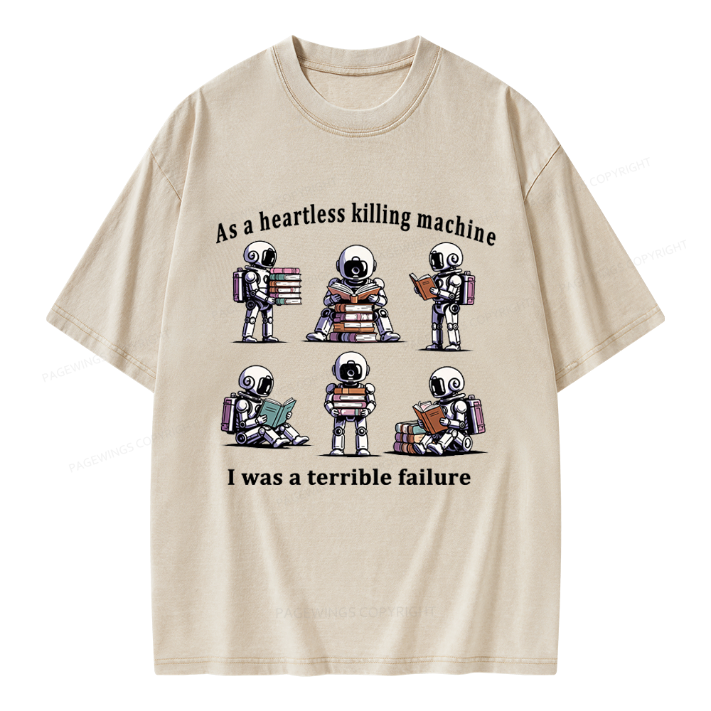 Pagewings Sci Fi Bookish Unisex Washed T-shirt