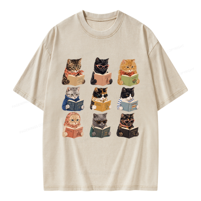 Pagewings Fashion Book Lover Unisex Washed T-shirt