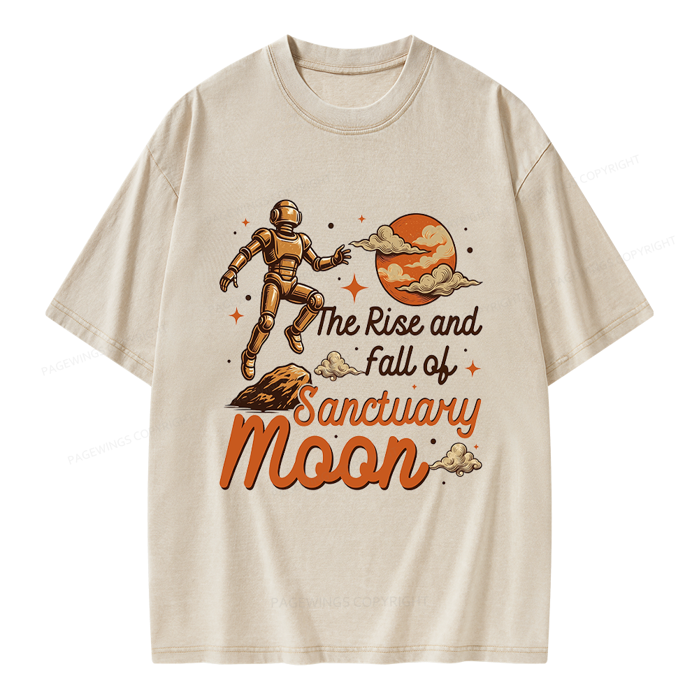 Pagewings Sci Fi Bookish Unisex Washed T-shirt