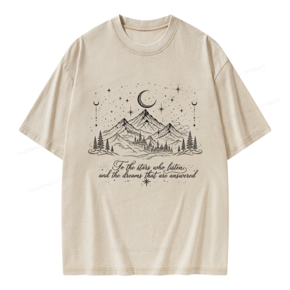 Pagewings Fantasy Bookish Unisex Washed T-shirt