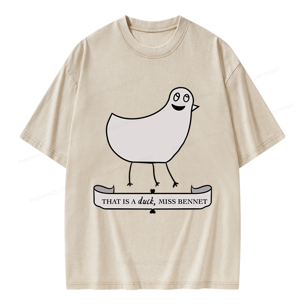 Pagewings That Is A Duck Unisex Washed T-shirt