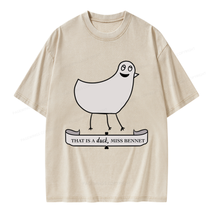 Pagewings That Is A Duck Unisex Washed T-shirt