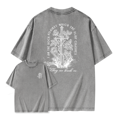 Pagewings Nesta I Am the Rock Unisex Washed T-shirt