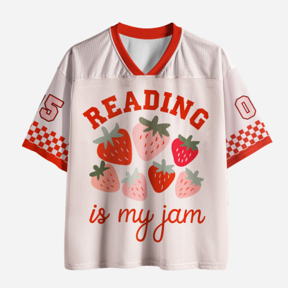 Pagewings Reading Is My Jam Unisex Mesh Jersey