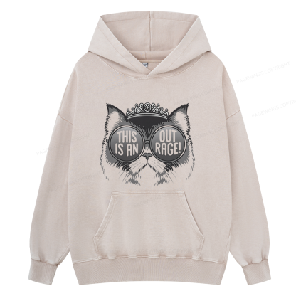 Pagewings Sci-Fi Book Lover Unisex Washed Hoodie