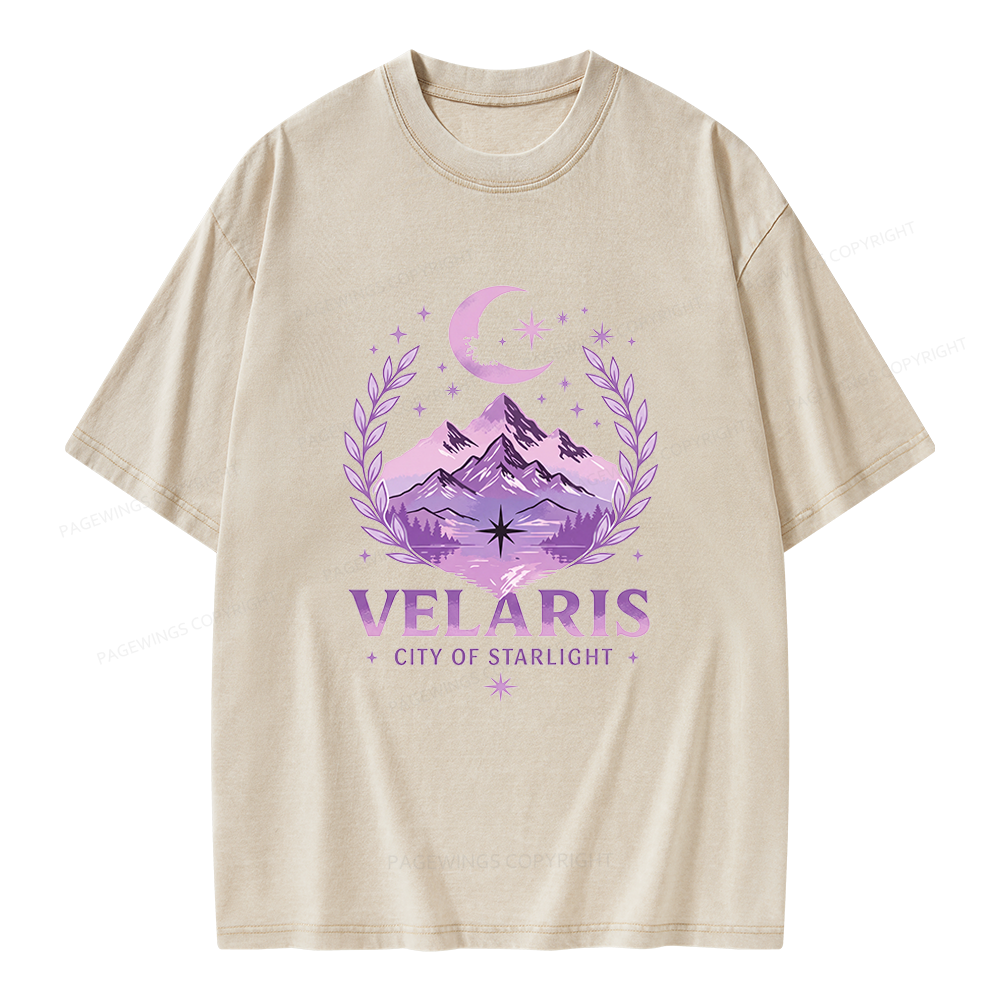 Pagewings Fantasy Book Lover Unisex Washed T-shirt