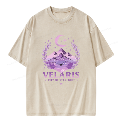 Pagewings Fantasy Book Lover Unisex Washed T-shirt