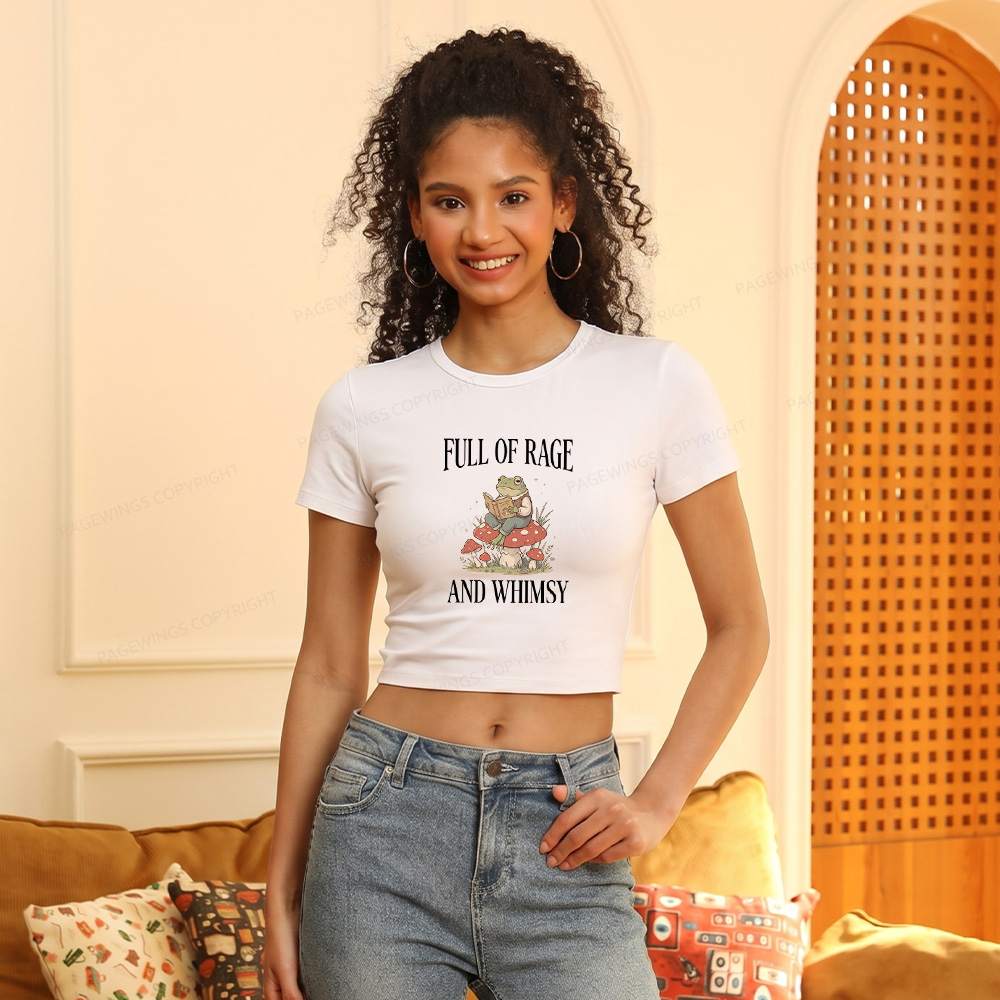 Pagewings Full of Rage and Whimsy Women's Baby Tee