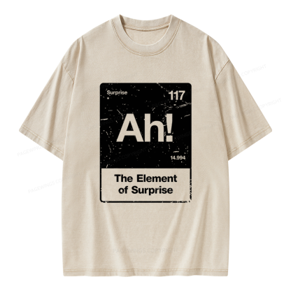 Pagewings The Element Of Surprise Unisex Washed T-shirt