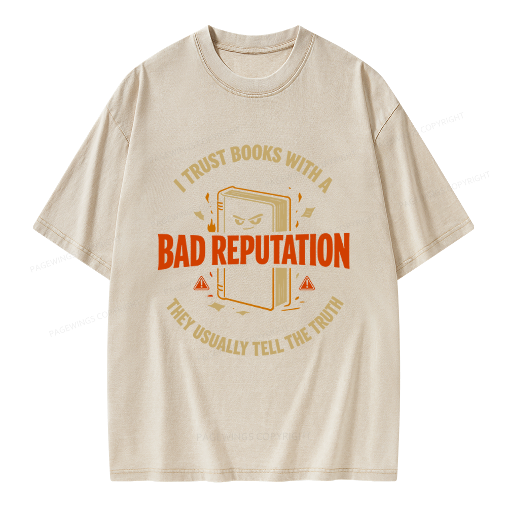Pagewings Banned Book Unisex Washed T-shirt