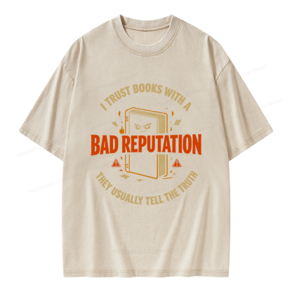 Pagewings Banned Book Unisex Washed T-shirt