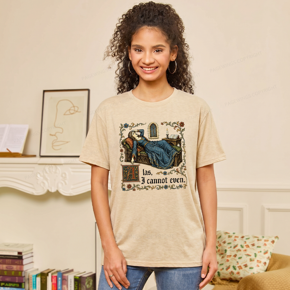 Pagewings Medieval Book Lover Unisex Heather T-Shirt