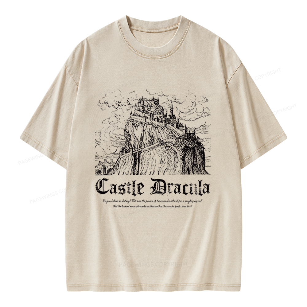 Pagewings Dark Romance Bookish Unisex Washed T-shirt