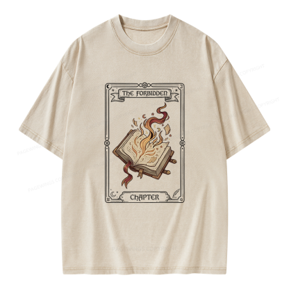 Pagewings The Forbidden Chapter Unisex Washed T-shirt