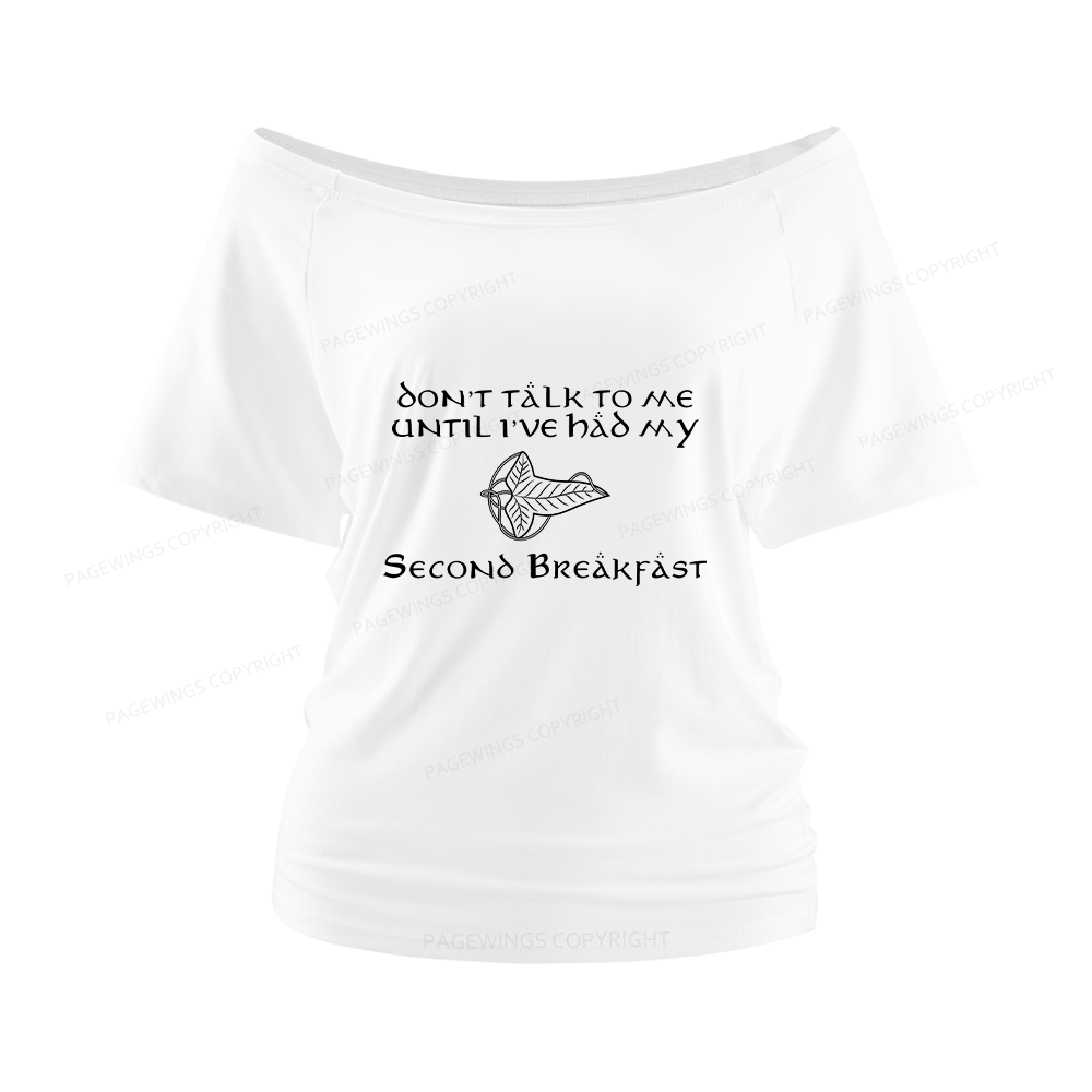 Pagewings Don't Talk To Me Women Off Shoulder T-shirts