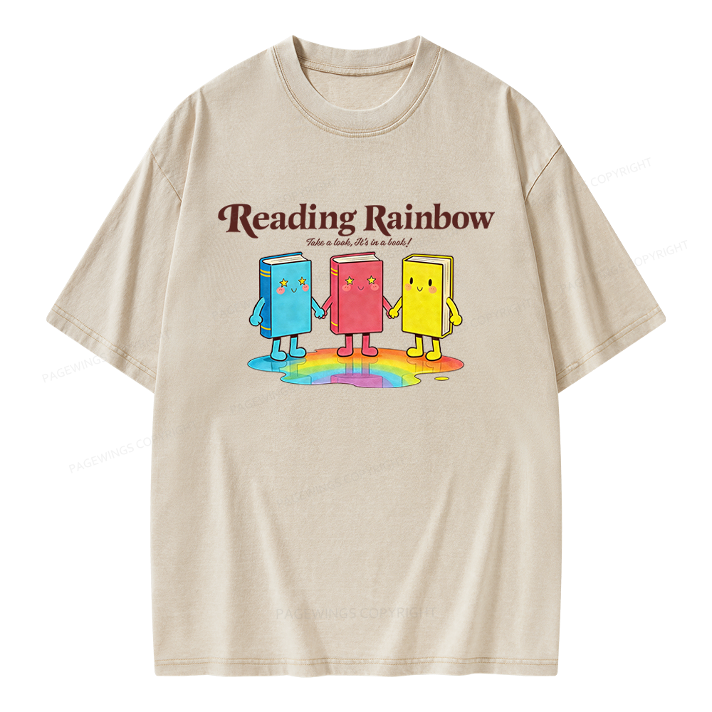 Pagewings Take A Look It's In A Book Unisex Washed T-shirt