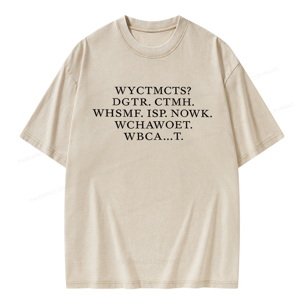 Pagewings I'm Coming to the Cottage Unisex Washed T-shirt