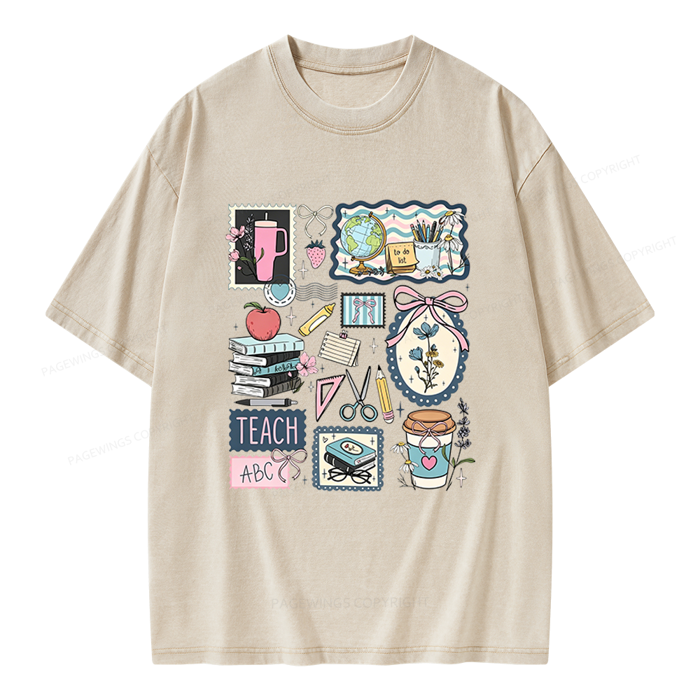 Pagewings Librarian Unisex Washed T-shirt