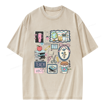 Pagewings Librarian Unisex Washed T-shirt