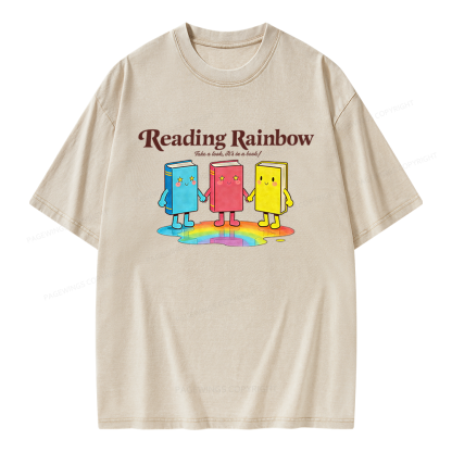 Pagewings Take A Look It's In A Book Unisex Washed T-shirt