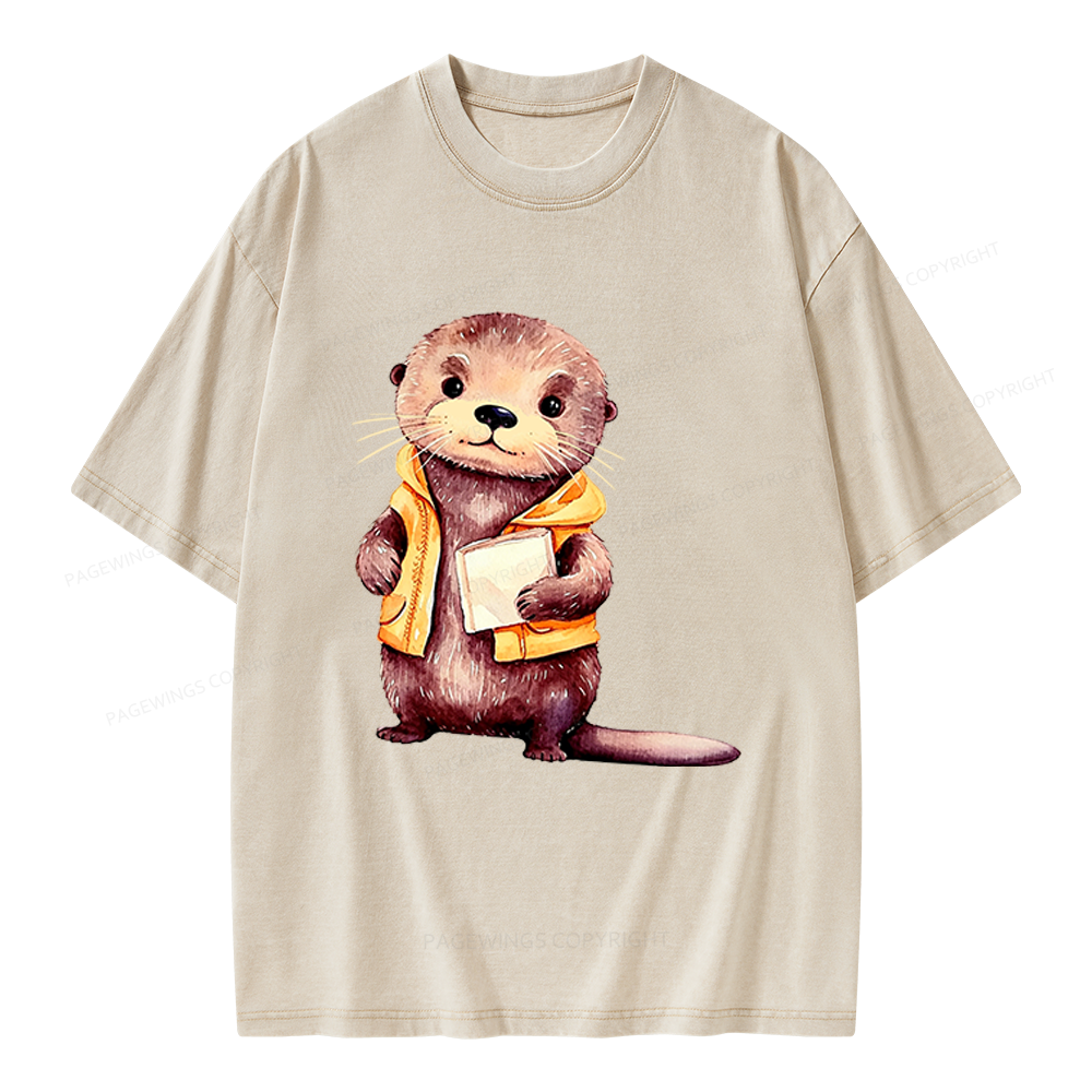 Pagewings Fantasy Books Lover Unisex Washed T-shirt