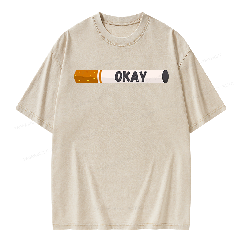 Pagewings Okay Unisex Washed T-shirt