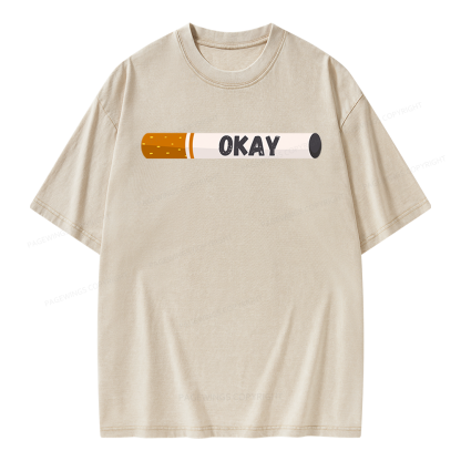 Pagewings Okay Unisex Washed T-shirt