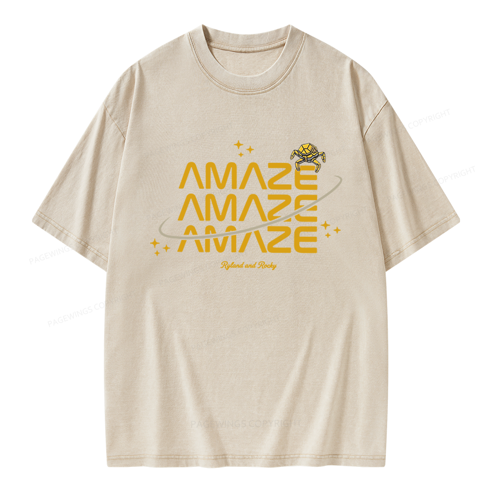 Pagewings Sci-Fi Book Lover Unisex Washed T-shirt