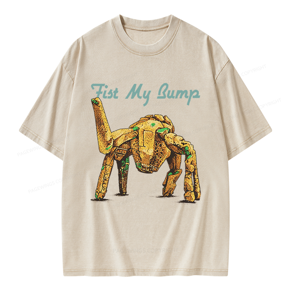 Pagewings Fist My Bump Unisex Washed T-shirt