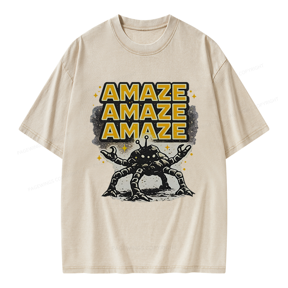 Pagewings Sci‑Fi Nerd Unisex Washed T-shirt