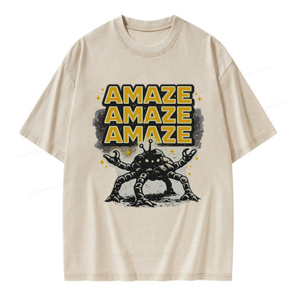 Pagewings Sci‑Fi Nerd Unisex Washed T-shirt