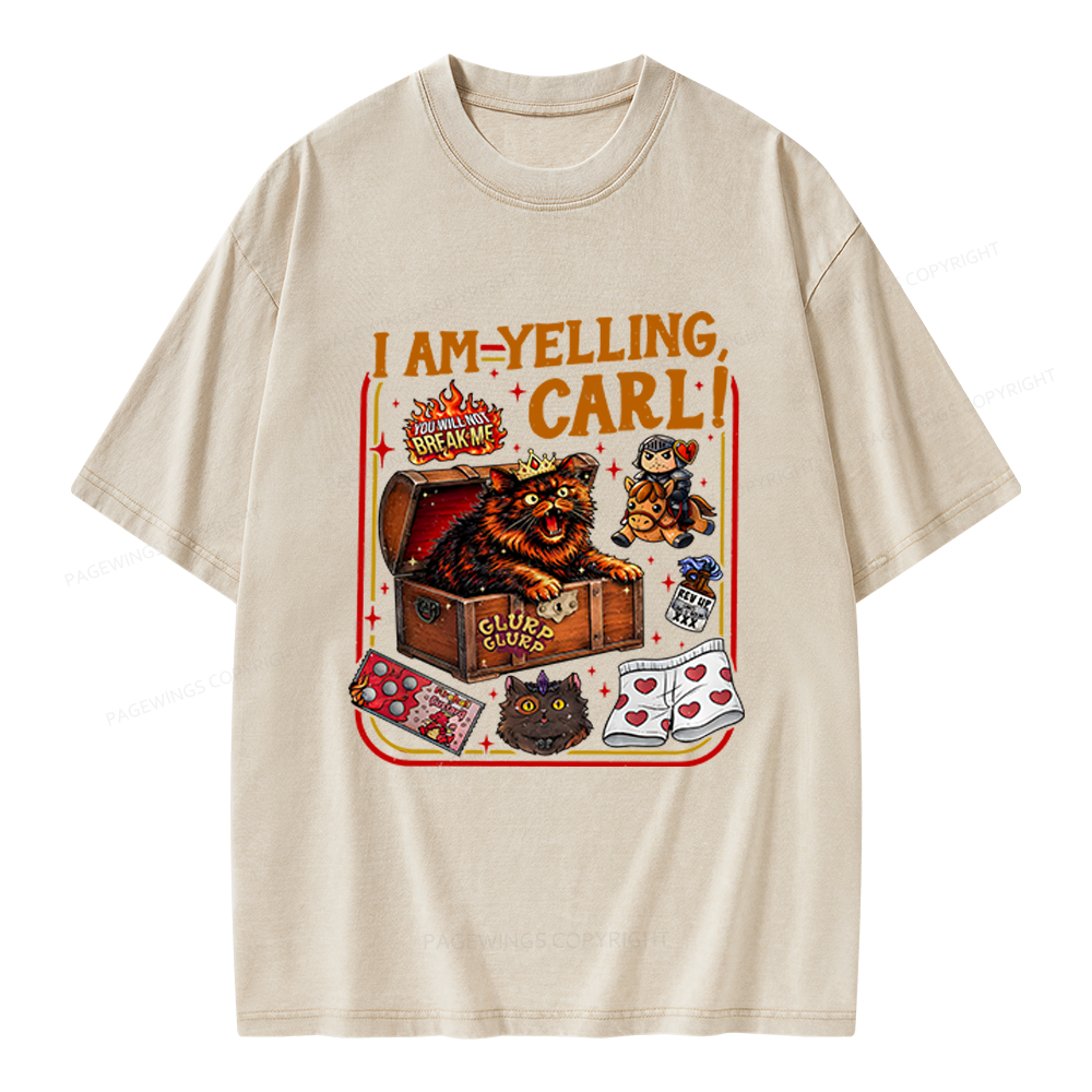 Pagewings Fantasy Book Reader Unisex Washed T-shirt