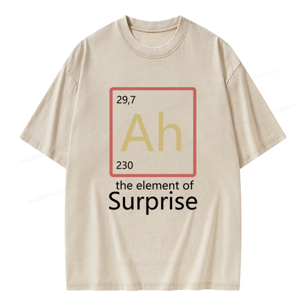 Pagewings The Element of Surprise Unisex Washed T-shirt