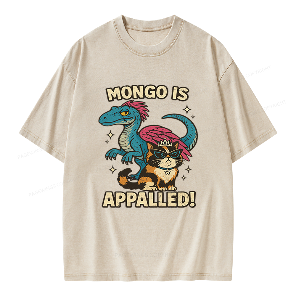 Pagewings Mongo Is Appalled Unisex Washed T-shirt