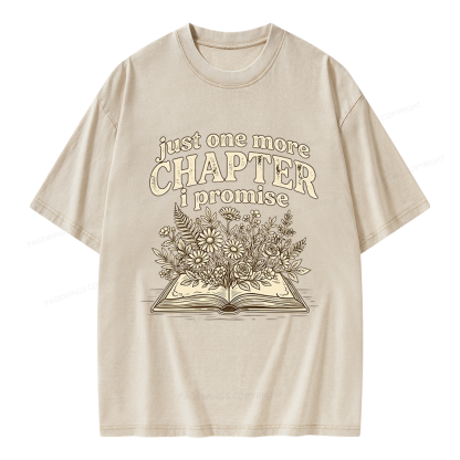 Pagewings Just One More Chapter I Promise Unisex Washed T-shirt