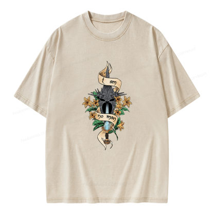 Pagewings I Am No Man Unisex Washed T-shirt